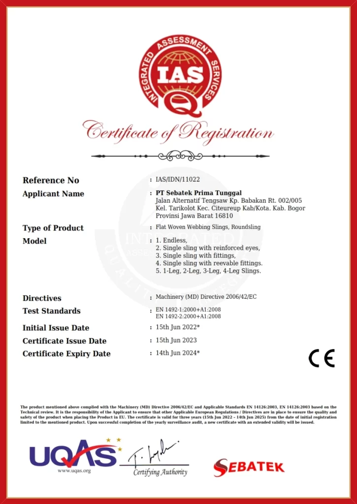 webbing sling terbaik