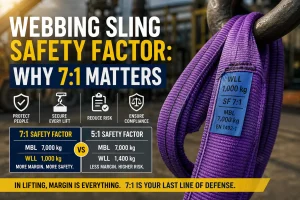 webbing sling safety factor