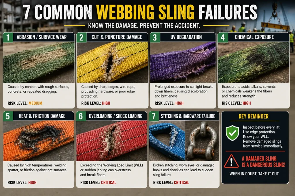 7 Common Webbing Sling Failures